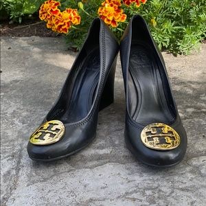 Tory Burch Black Chelsea wedge